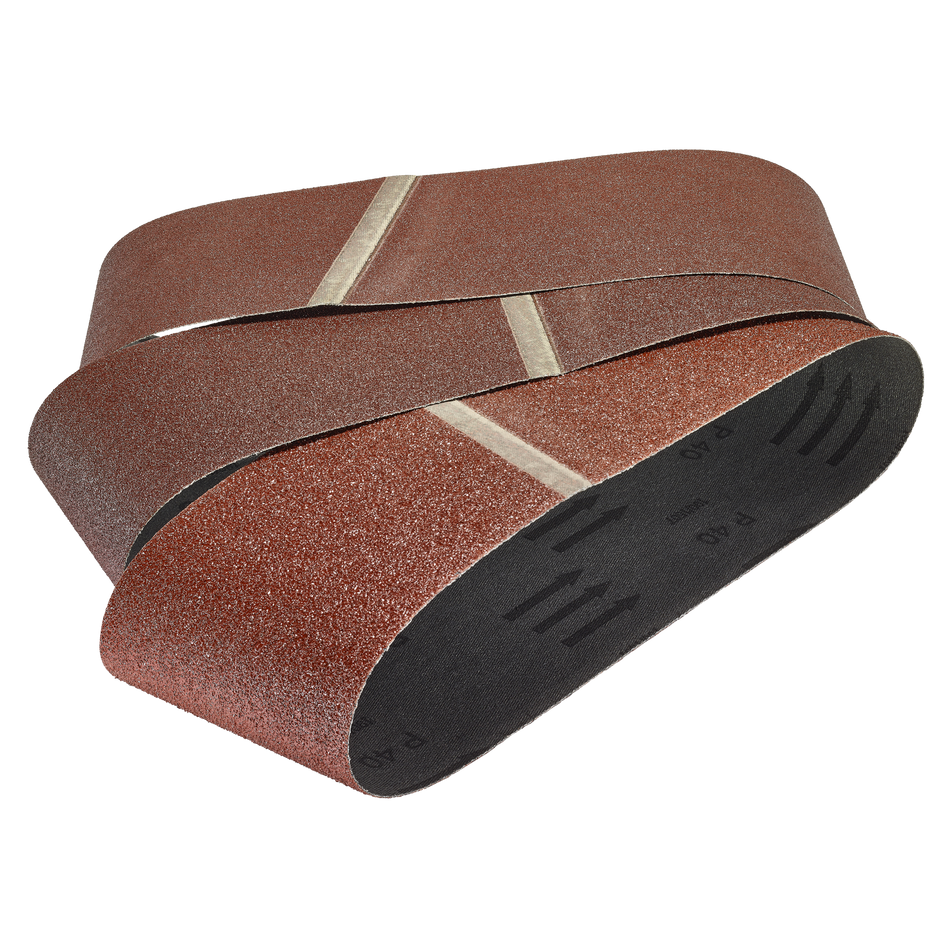 Fabric Sanding Belts, 75 x 533 mm