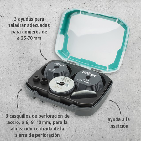 Hole Enlarging Tool Set, 3 Pcs. (es)