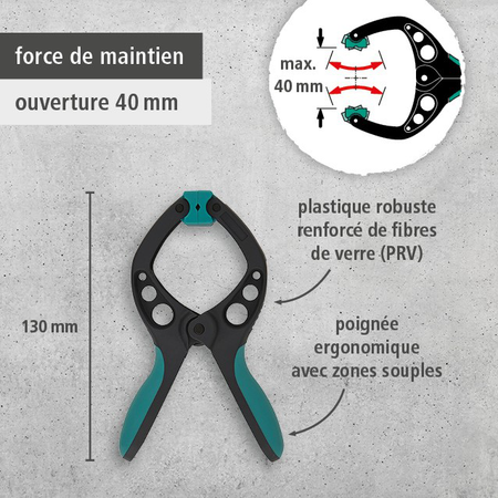 8 PRO Spring Clamps, 40 mm (fr)