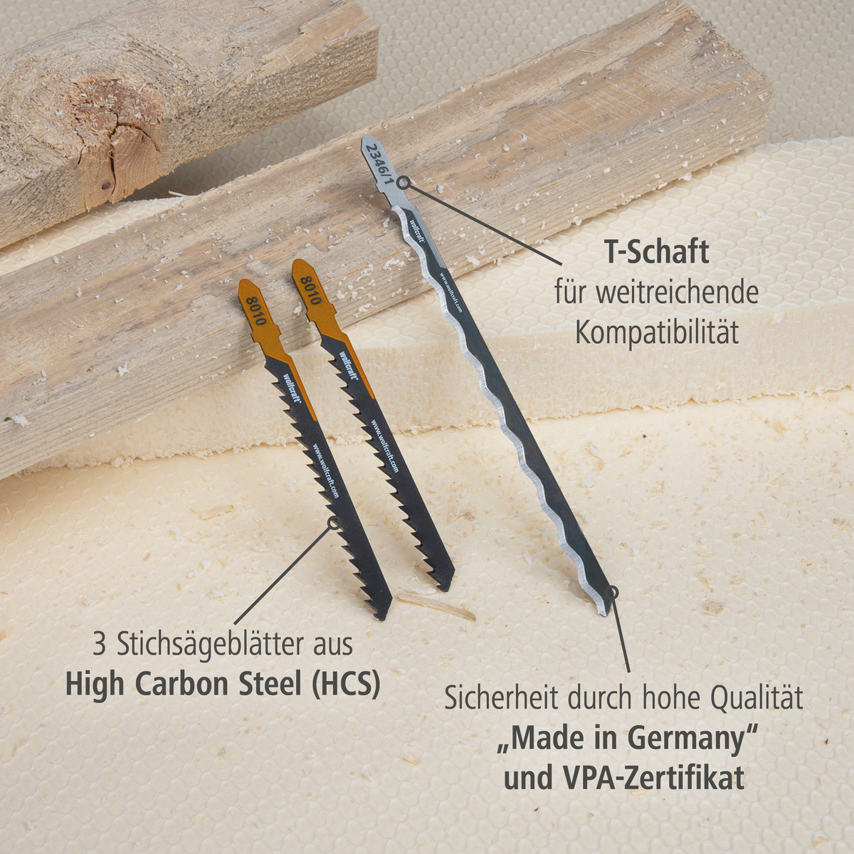 Jigsaw Blade Project Set for Insulation, 3 Pcs. (de)