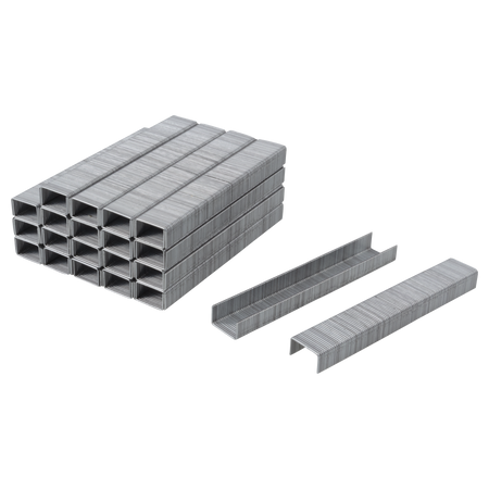 3,000 Broad Back Staples, Steel, Type 053, 6 mm