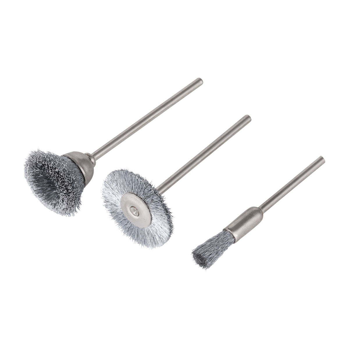 Steel Wire Mini Brush Set 3 Pcs.