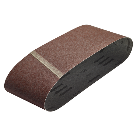 3 Fabric Sanding Belts 100 x 610 mm, grain 120