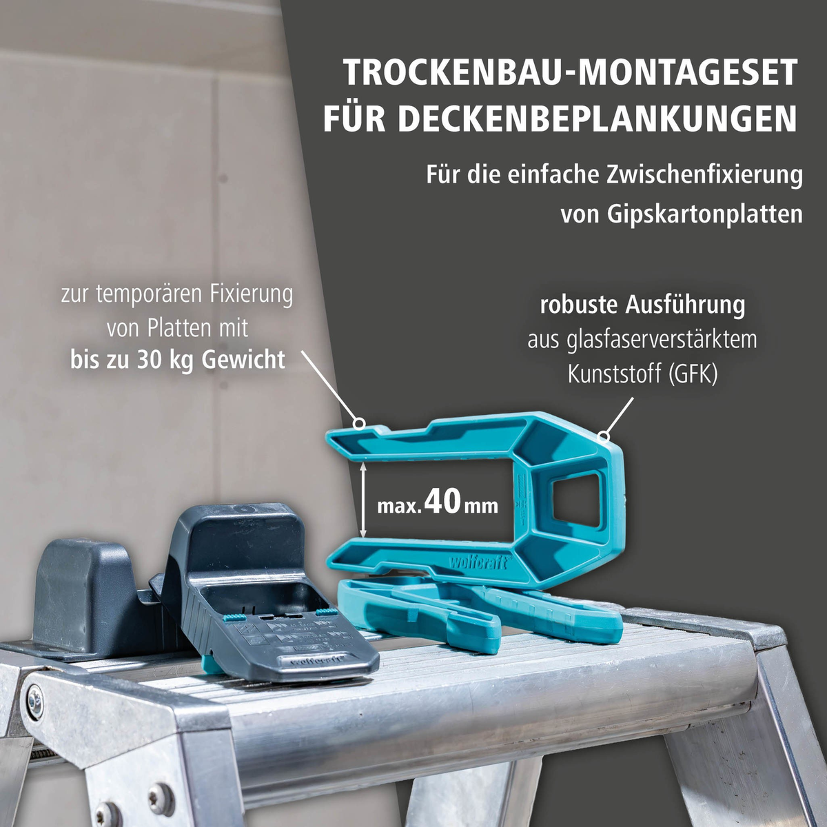 Drywall Installation Set for Ceiling Panels (de)