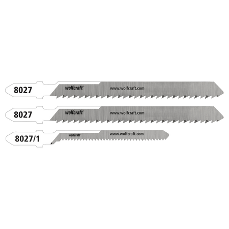 Jigsaw Blade Set, Acrylic and Acrylic Glass, Fine Cuts, 3-Pc.