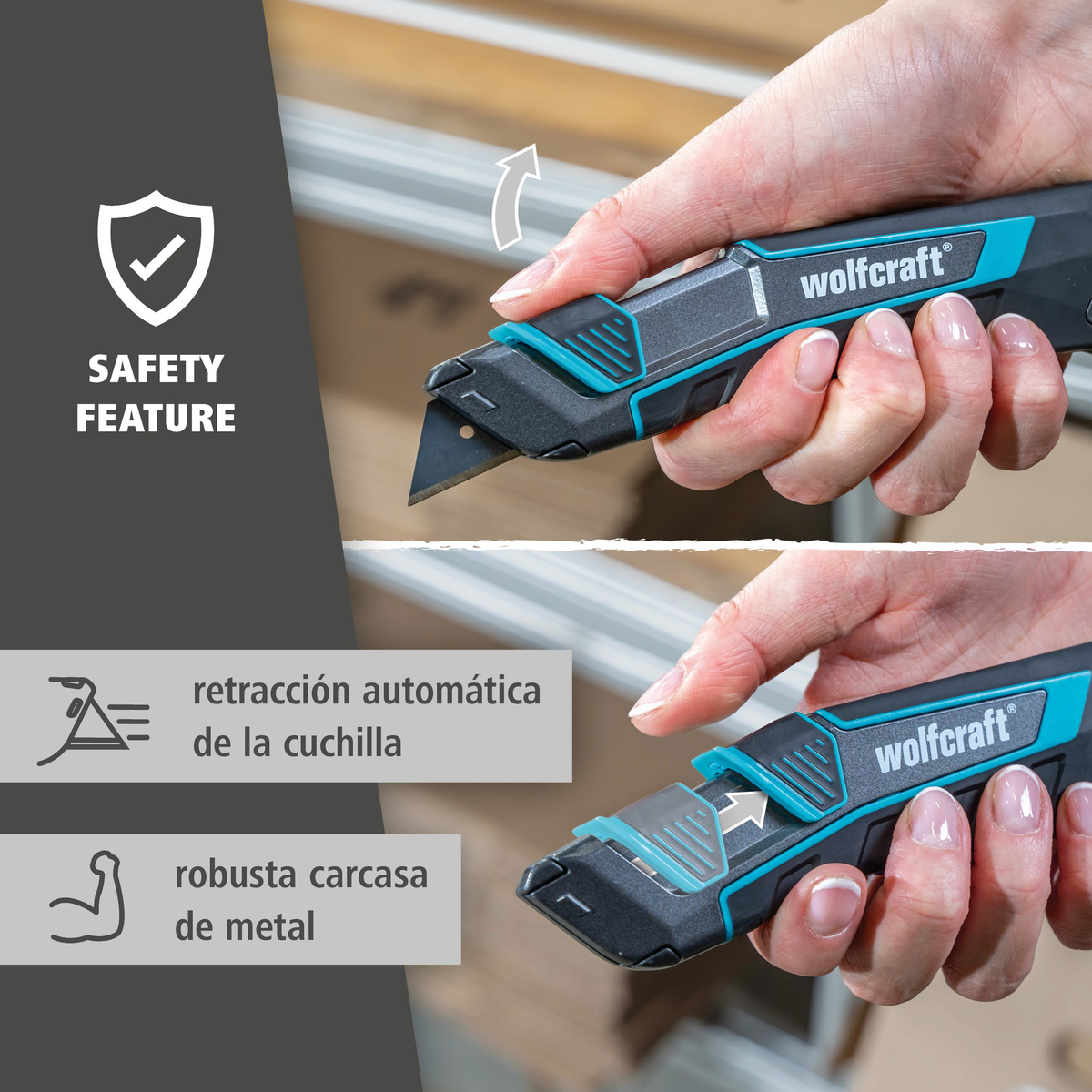 PRO SAFETY Trapezium Blade Knife Set With Sheath (es)