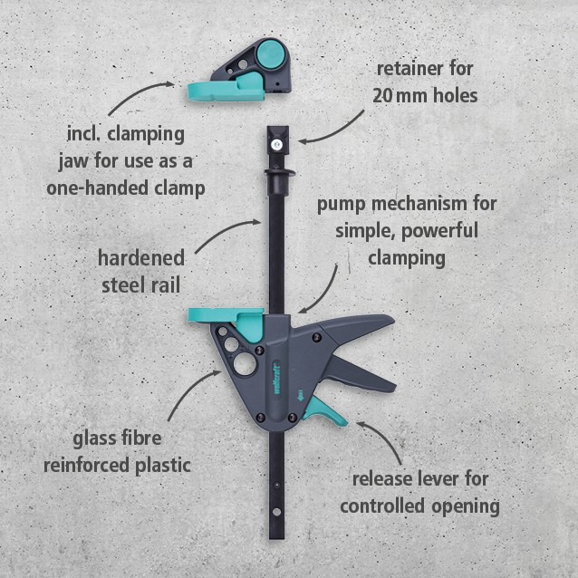 PRO 65-150-W Work Table Clamp (en)