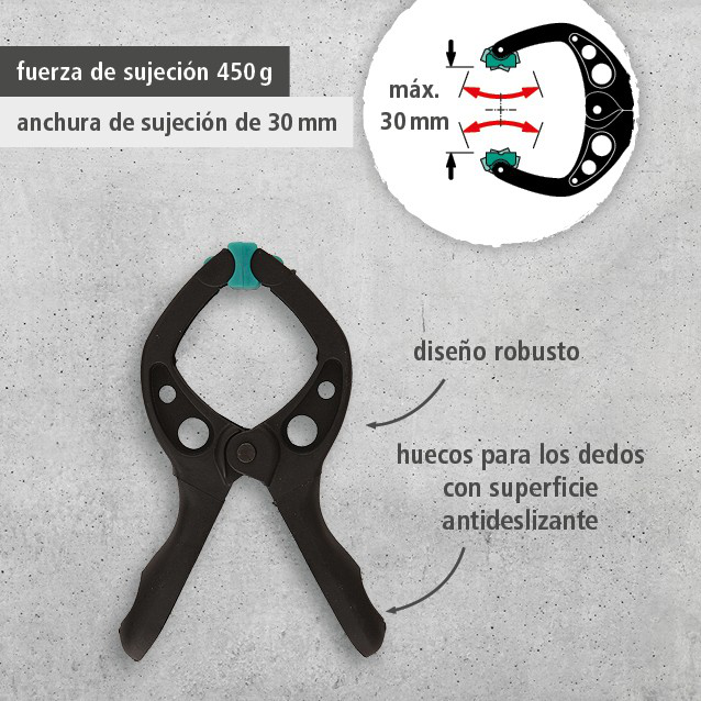 12 MINI 30 Spring Clamps (es)