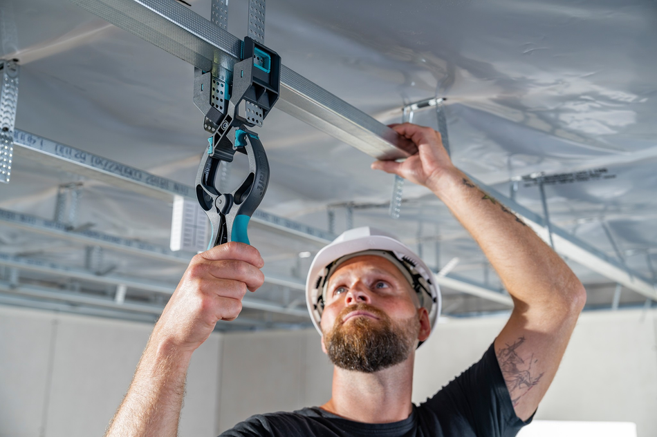 Drywall Spring Clamp with Clamping Arm