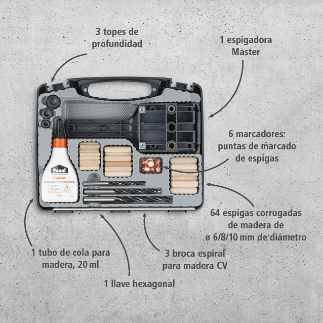 Universal Dowelmaster Set (es)