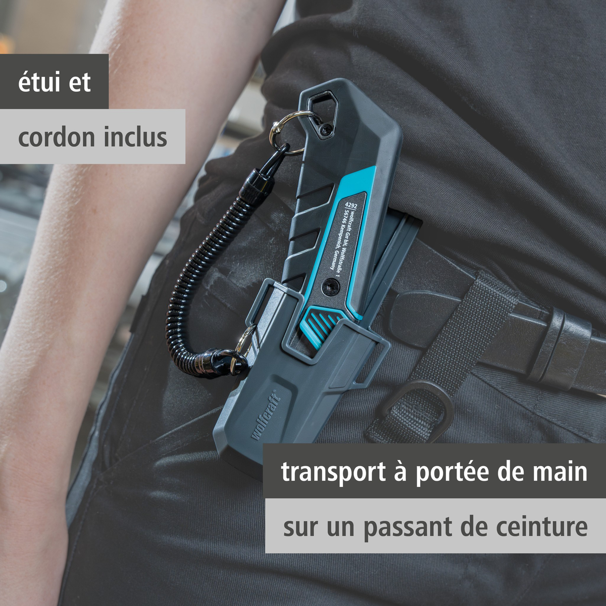 Trapezium Blade Knife PRO SAFETY with Sheath (fr)