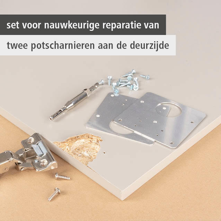 Project Set for Repairing Cup Hinges on the Door Side (nl)
