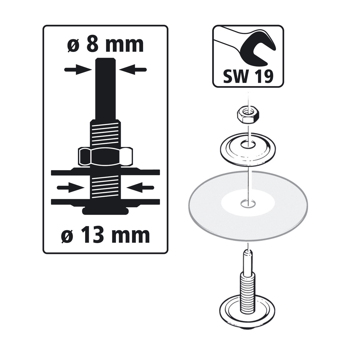 Mandrel for Ø 13 mm Hole - Image 2