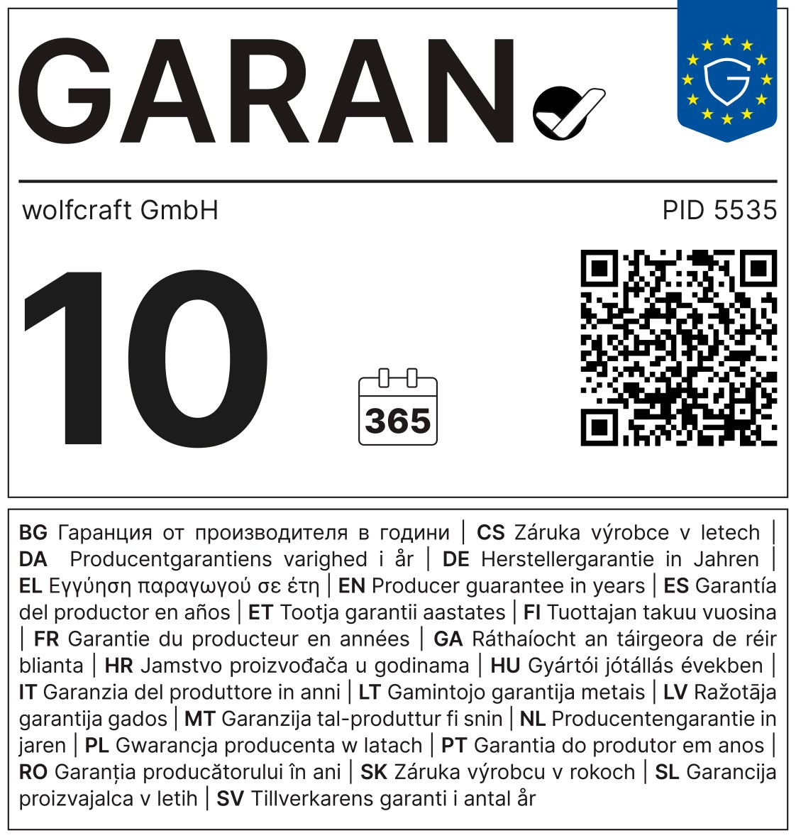 EU guarantee label 10 years (P_5535)