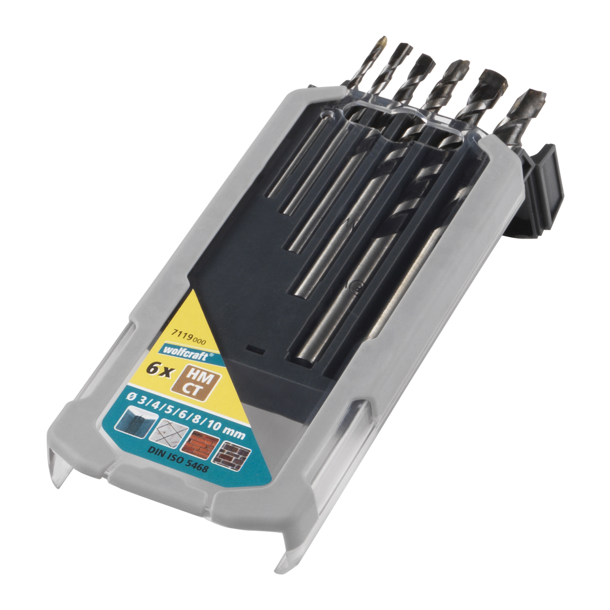 TC Rock Drill Bit Set Professional” 6 Pcs.
