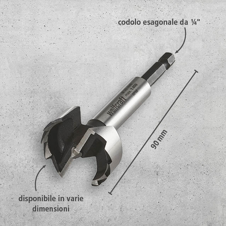 Forstner Drill Bit, Hexagon Shank, Ø 35 mm (it)