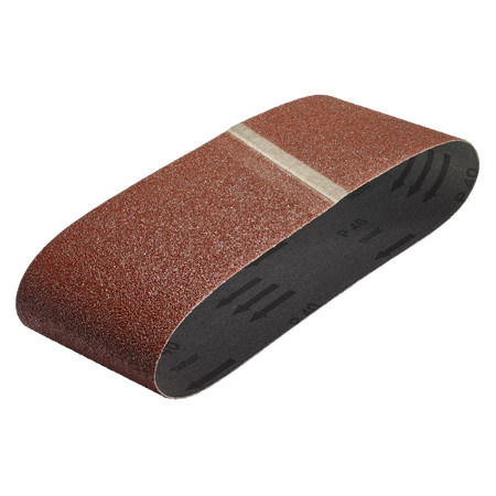 3 Fabric Sanding Belts 100 x 560 mm, grain 40