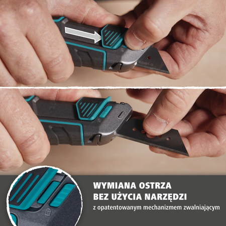 PRO SAFETY Trapezium Blade Knife Set With Sheath (pl)