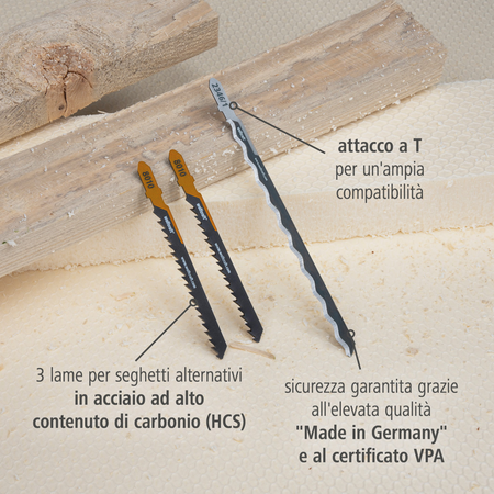 Jigsaw Blade Project Set for Insulation, 3 Pcs. (it)