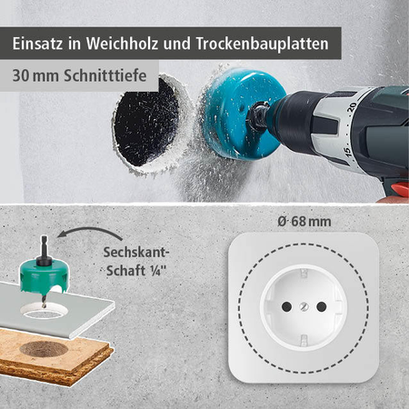 “Installing Hollow Wall Boxes” Project Set, Ø 68 mm (de)