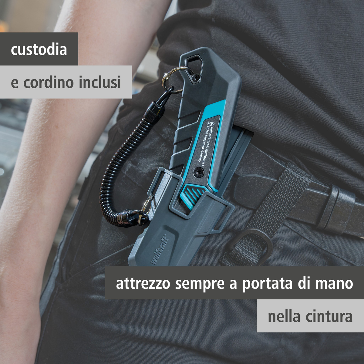 PRO SAFETY Trapezium Blade Knife Set With Sheath (it)