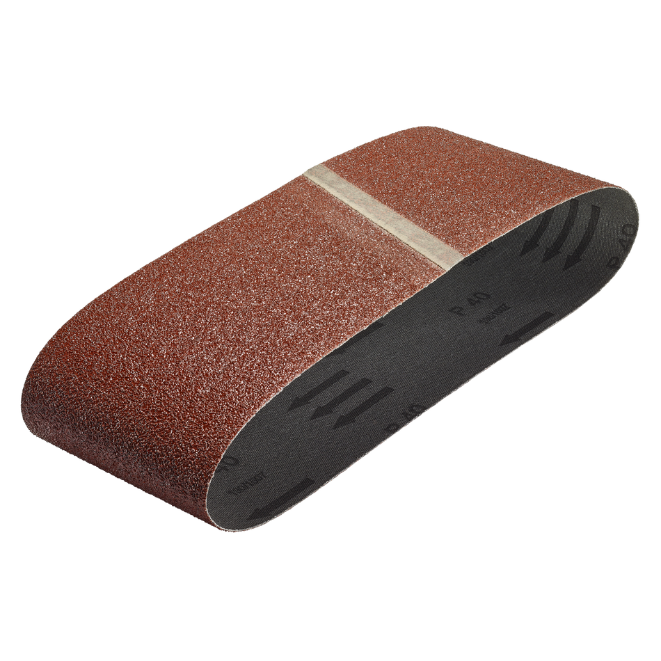 3 Fabric Sanding Belts 76 x 457 mm, grain 40